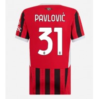 AC Milan Strahinja Pavlovic #31 Replika Hemmatröja Dam 2024-25 Kortärmad